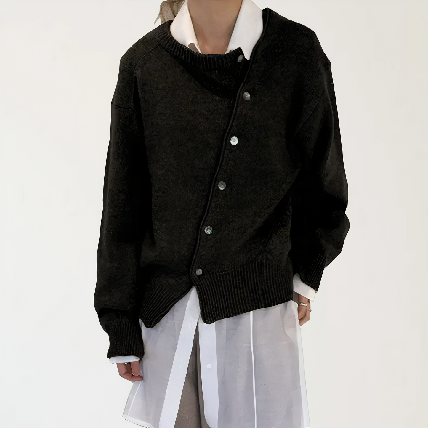 Streetwave Wrap Cardigan With Asymmetric Knot Detail For Women Chic Effortless Style