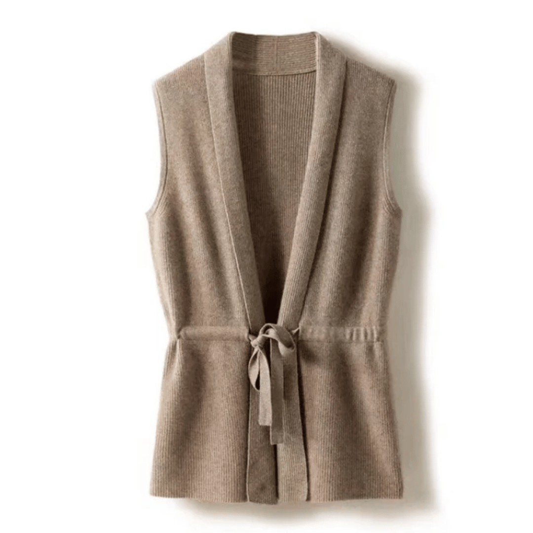 Street-Wave Clara Soft Knit Wrap Front Vest For Women