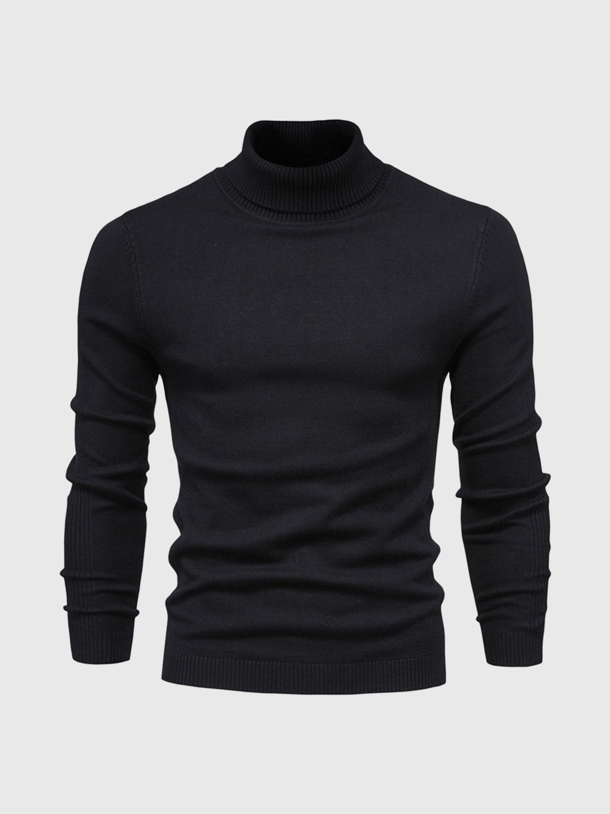 Turtleneck Sweater For Men Street Wave Machine Washable Cotton Soft Comfort Classic Fit