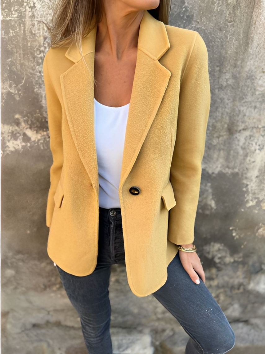 Street-wave Wool Blazer for Women Timeless Versatile Tailoring Premium Material for Work and Events