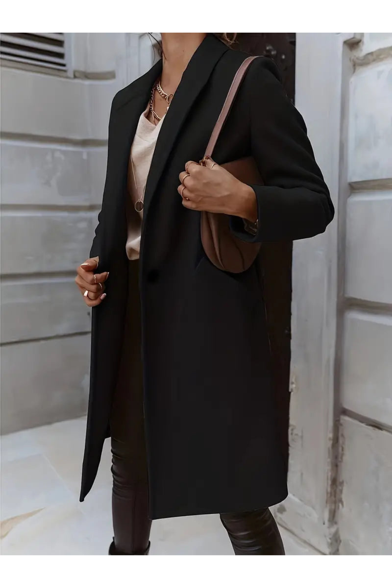 Street-wave Coat For Women Warm Long Wool With Timeless Elegance And All Day Comfort
