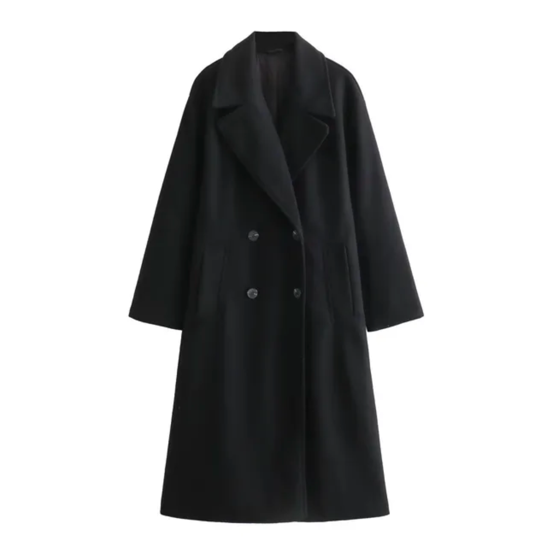 Street-Wave Wool Coat Longline Premium Warmth For Style-Minded Professionals In Cold Weather