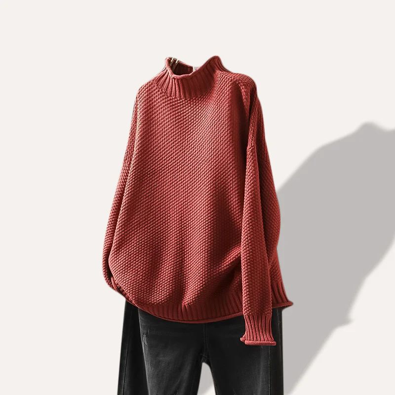 Lea Soft Wool Sweater For Women Street-Wave Cozy Breathable Knit
