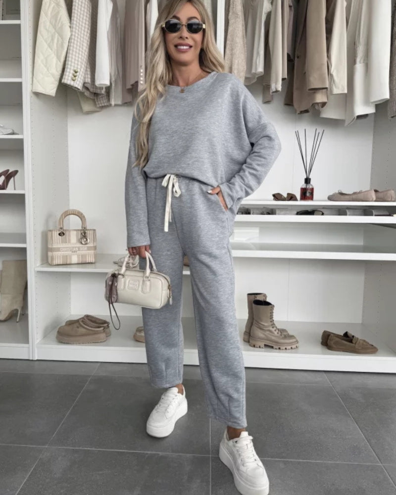 Street-wave Two Piece Loungewear Set For Women Ultra Cozy Soft Yellow Comfort And Effortless Style