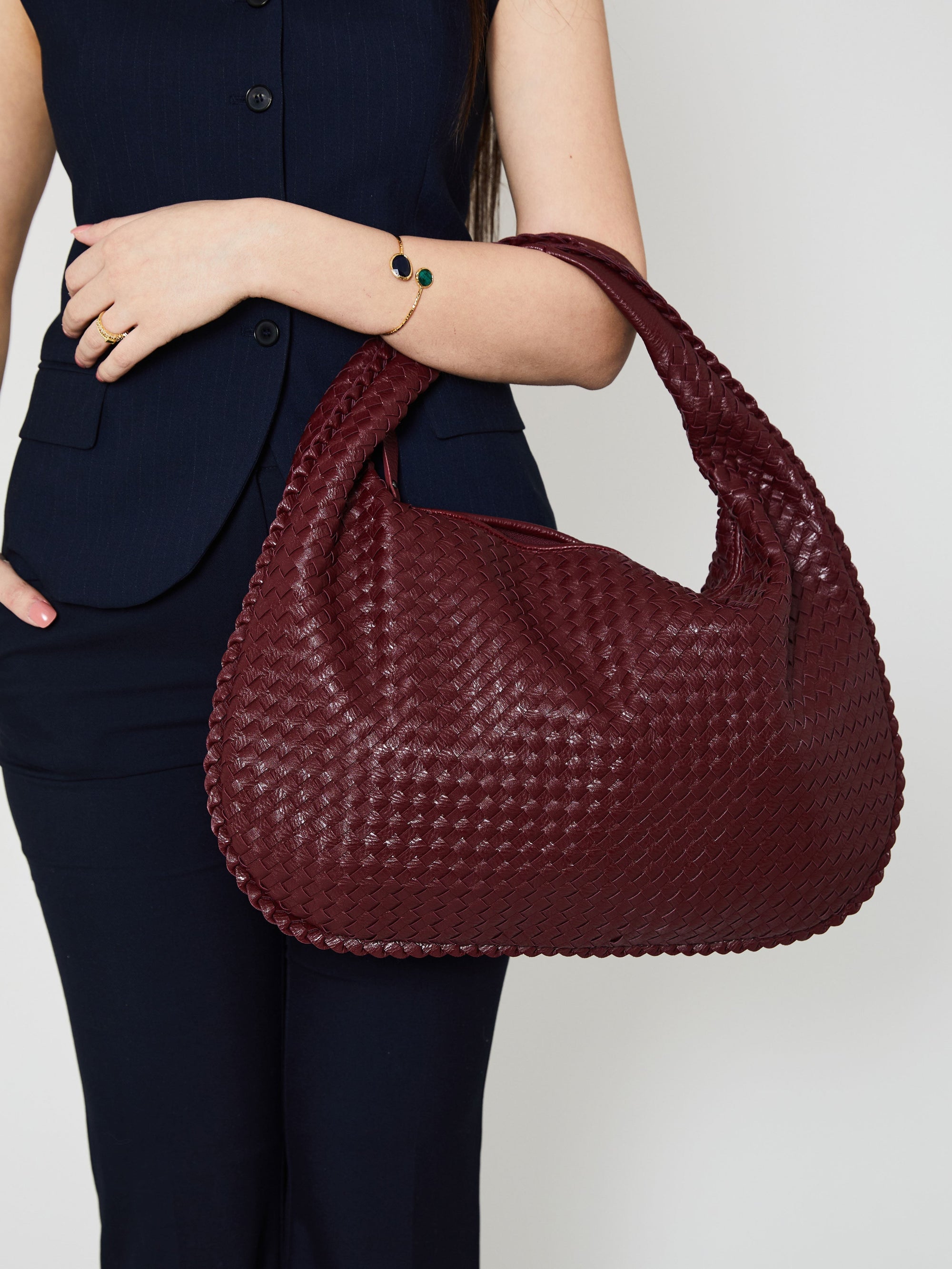Street-wave | Luxus Damen Handtasche mit Geflochtenem Design - Street-wave