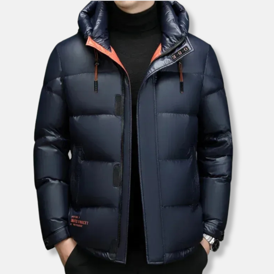Street-Wave Men's Hooded Down Jacket Water Resistant Dependable Warmth Winter