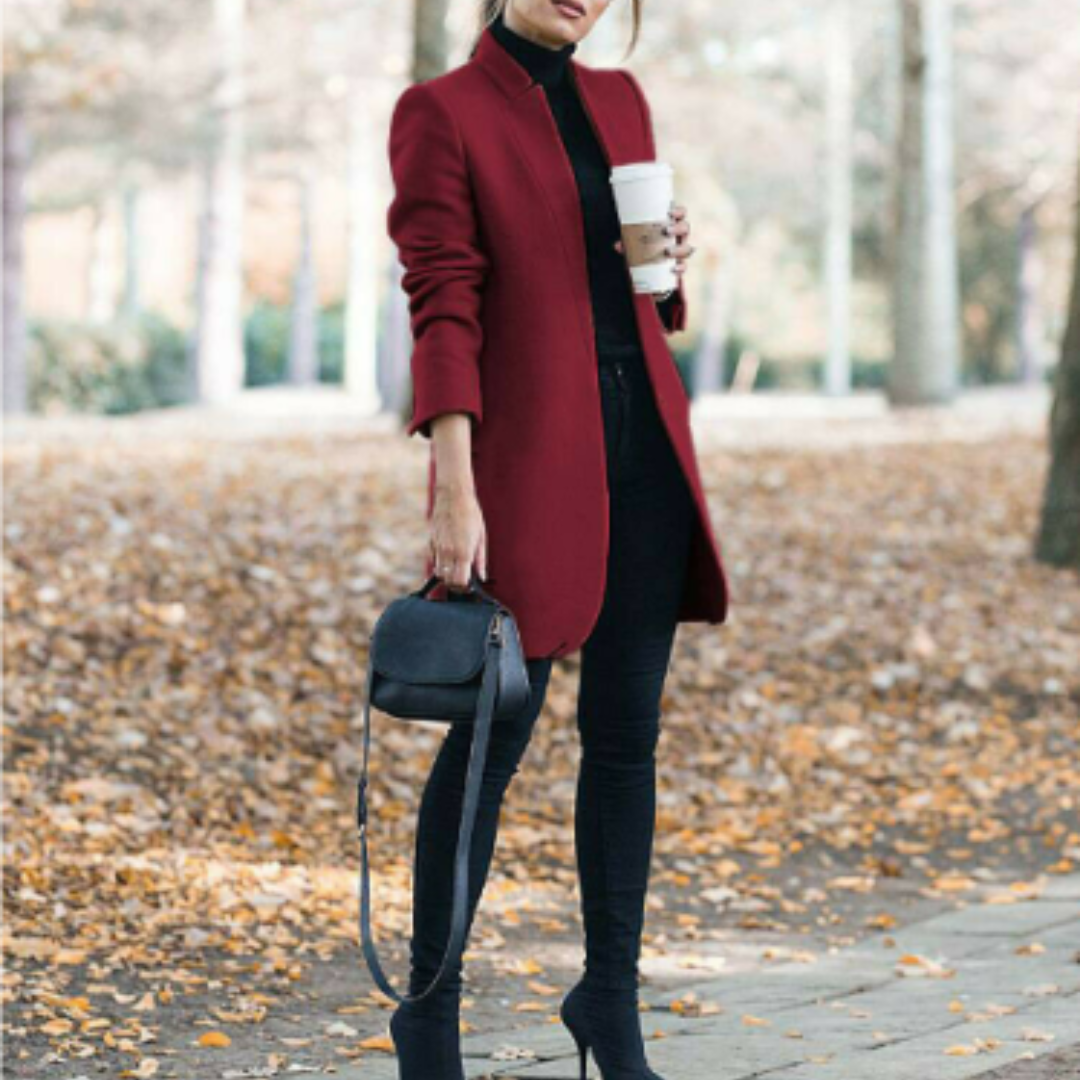 Street Wave Women Stand Collar Winter Coat For Transitional Weather Warmth And Timeless Style