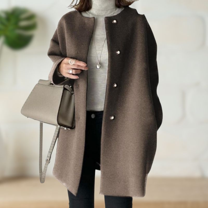 Street-wave Wool Coat For Women Timeless Elegant Warm Minimalist Design Versatile Everyday Outerwear