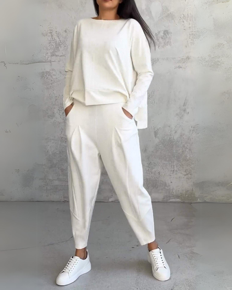 Street-wave Elegantes Lounge Set For Women Ultra Comfortable Effortless Chic Premium Minimalist Style