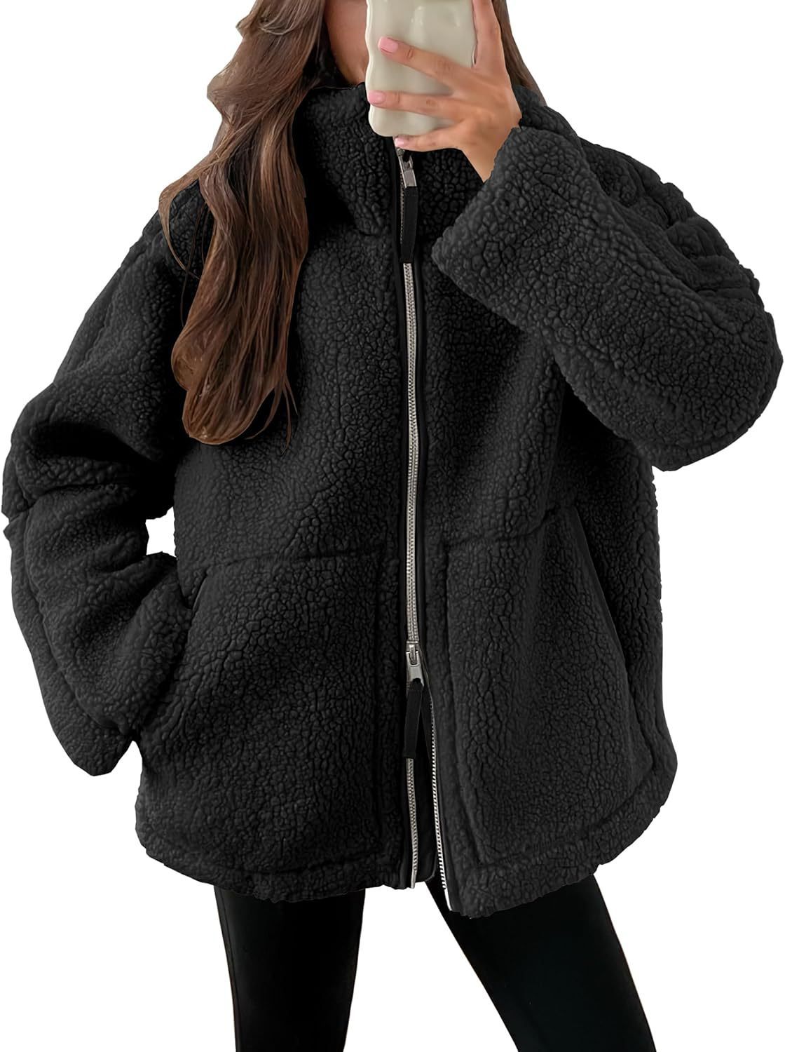 Street Wave Wool Blend Zip Up Jacket For Women Cozy Warmth