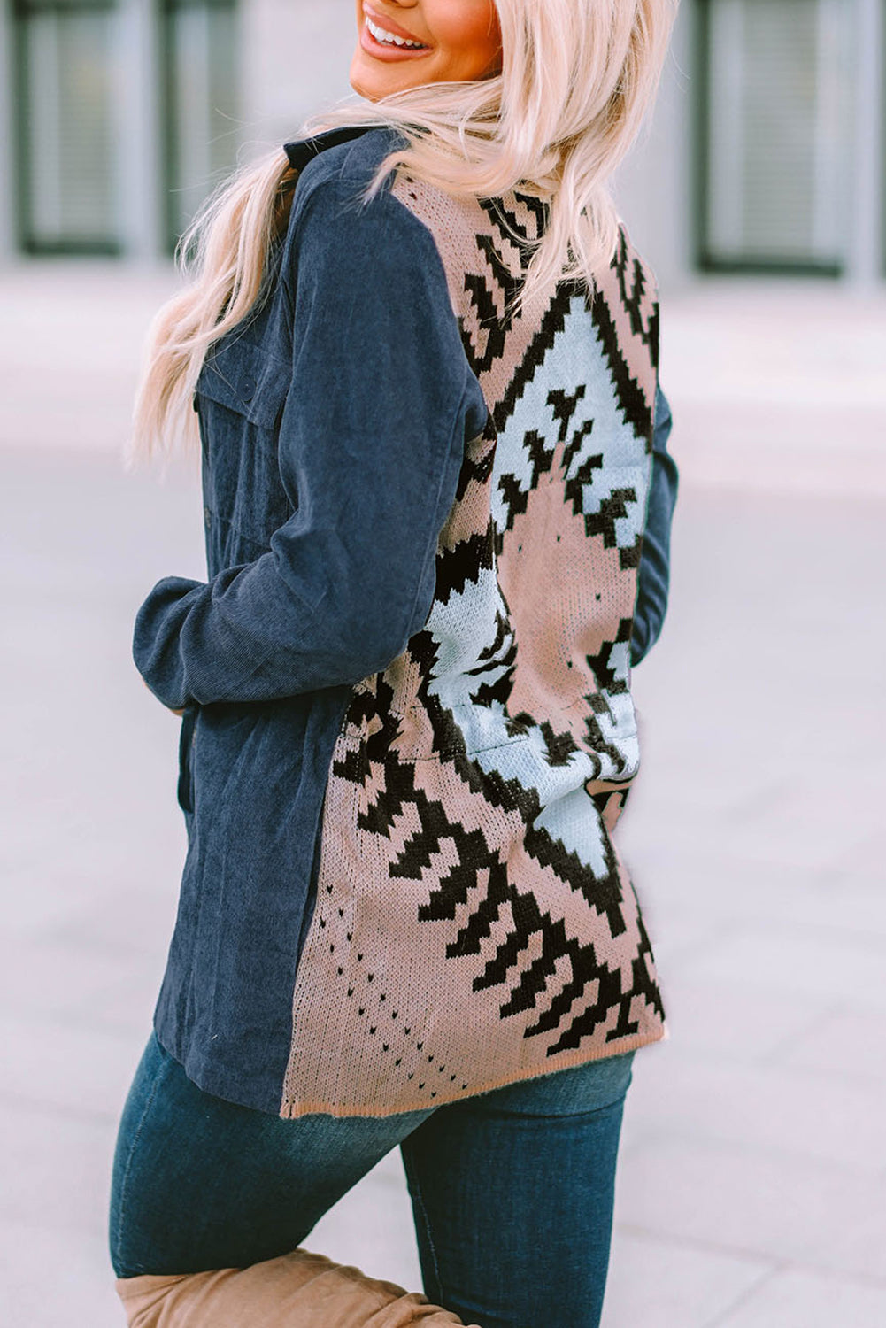 Street-Wave Graphic Back Jacket For Women Timeless Modern Style All Day Comfort Everyday