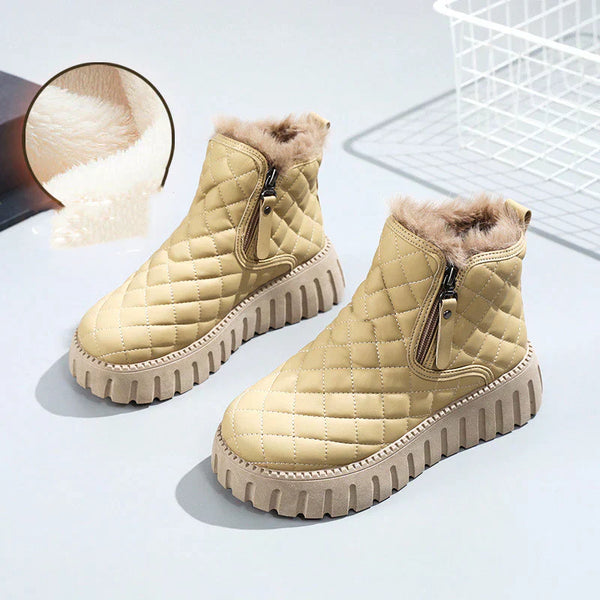 Street-wave Womens Snow Boots For Women With Non Slip Sole And Cotton Lining For Cozy Winter Comfort