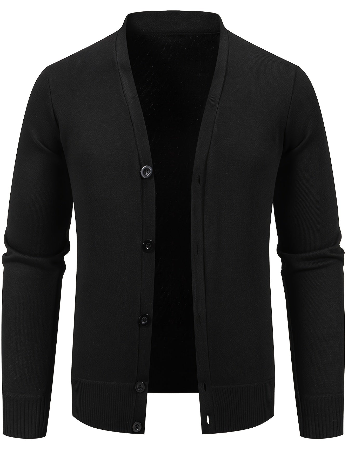 Street-wave Classic Cotton Cardigan For Men Timeless Comfort Versatile Layering Essential Wardrobe