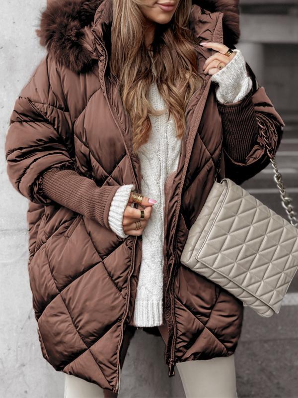 Street-Wave Women's Hooded Soft Cotton Puffer Jacket For Everyday Comfort And Casual Style