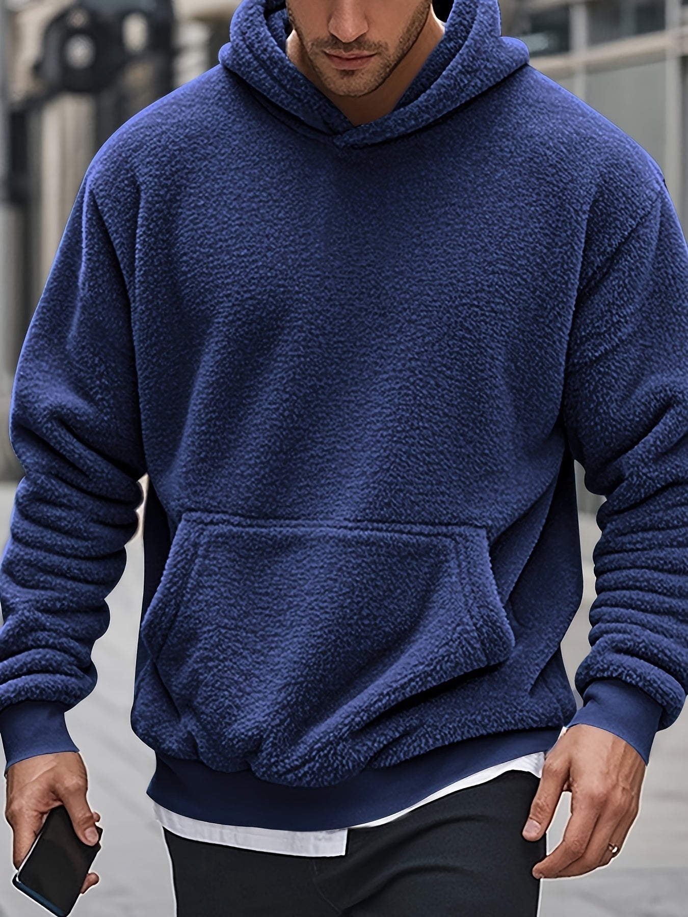 Soft Fleece Hoodie by Street-wave for Everyday Comfort and Urban Style in Polyester for Men and Women