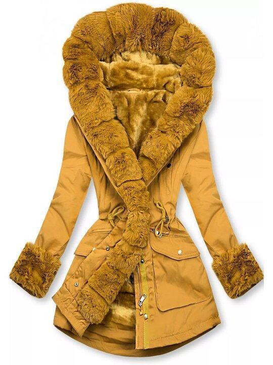 Street-Wave Plush Fur-Lined Winter Parka For Women Insulated Cozy Warm Coat For Extreme Cold Weather
