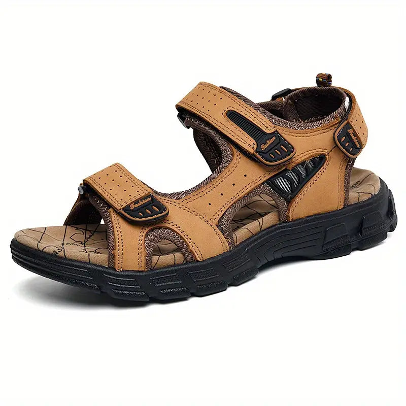 Street-Wave Verity Quick-Dry Sandals For Men With Non-Slip Sole And Hook-And-Loop Closure Adventure-Ready