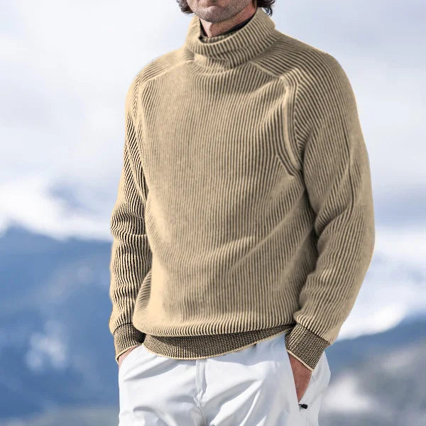 Street-Wave Oliver Noble Cashmere Roll Neck Sweater For Men With Refined Warmth And Elegant Everyday Style