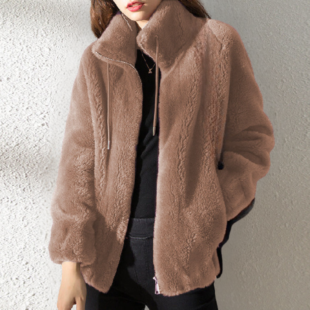 Street-Wave Cozy Lightweight Women's Winter Jacket With Plush Faux Fur Warmth And Style