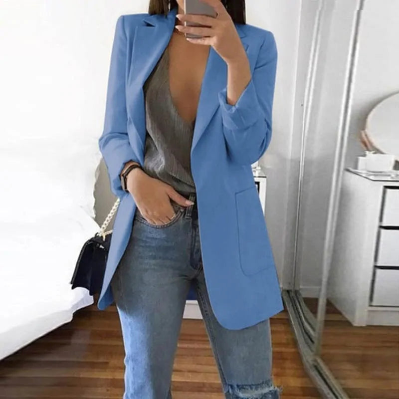 Street-wave Serena Streetwear Blazer For Stylish Professionals With Modern Silhouette And Versatility