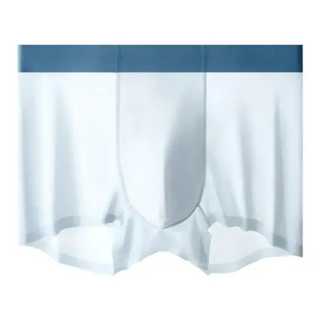 4-Piece Ice Silk Antibacterial Men's Boxer Briefs Set Ultra Thin Breathable Comfort