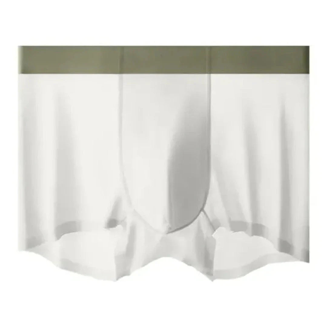 4-Piece Ice Silk Antibacterial Men's Boxer Briefs Set Ultra Thin Breathable Comfort