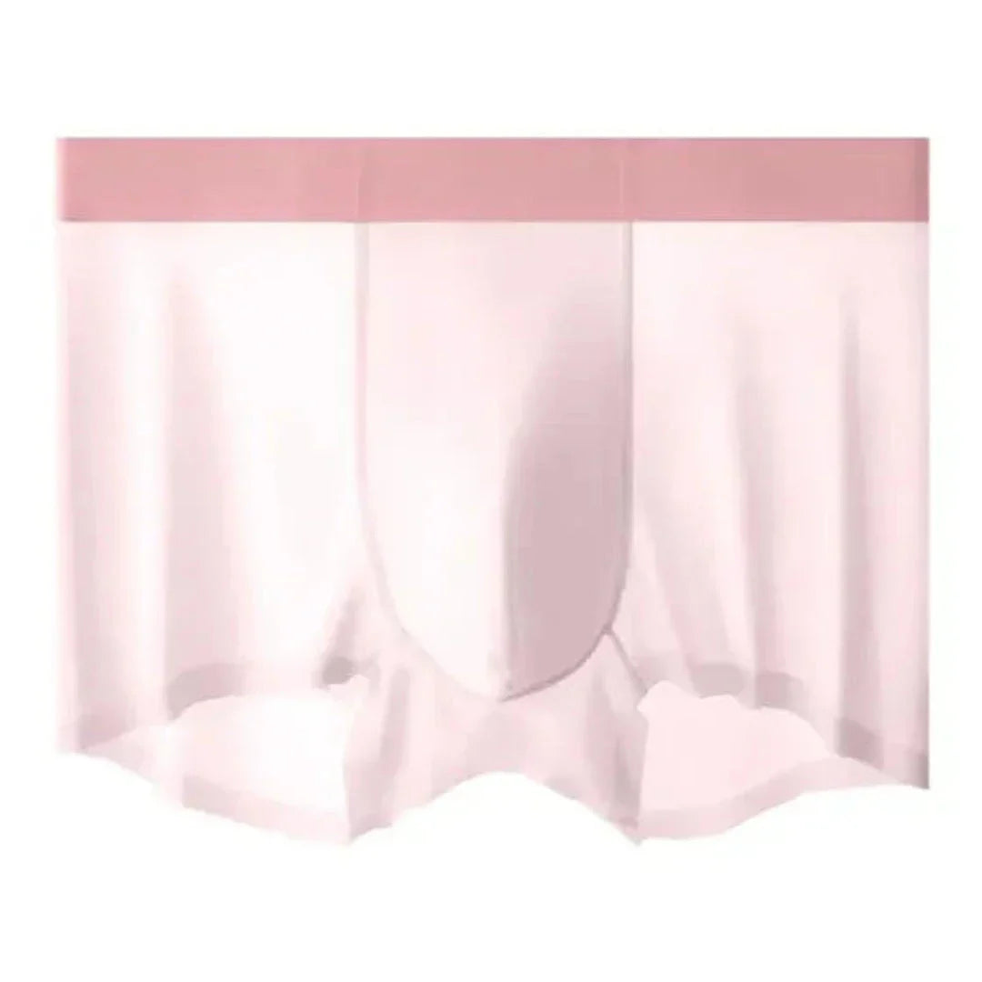 4-Piece Ice Silk Antibacterial Men's Boxer Briefs Set Ultra Thin Breathable Comfort