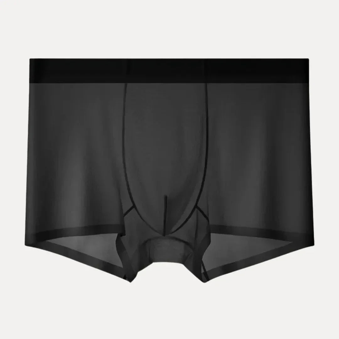 Street-Wave 4 Piece Ultra Thin Ice Silk Men's Boxer Briefs Set Breathable Quick Dry Comfort