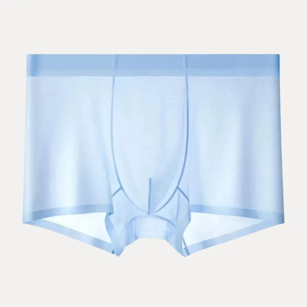 Street-Wave 4 Piece Ultra Thin Ice Silk Men's Boxer Briefs Set Breathable Quick Dry Comfort