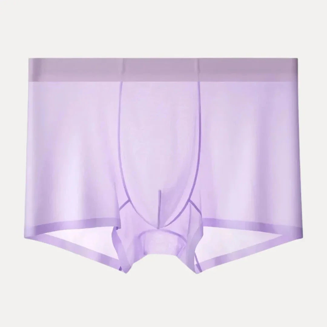 Street-Wave 4 Piece Ultra Thin Ice Silk Men's Boxer Briefs Set Breathable Quick Dry Comfort