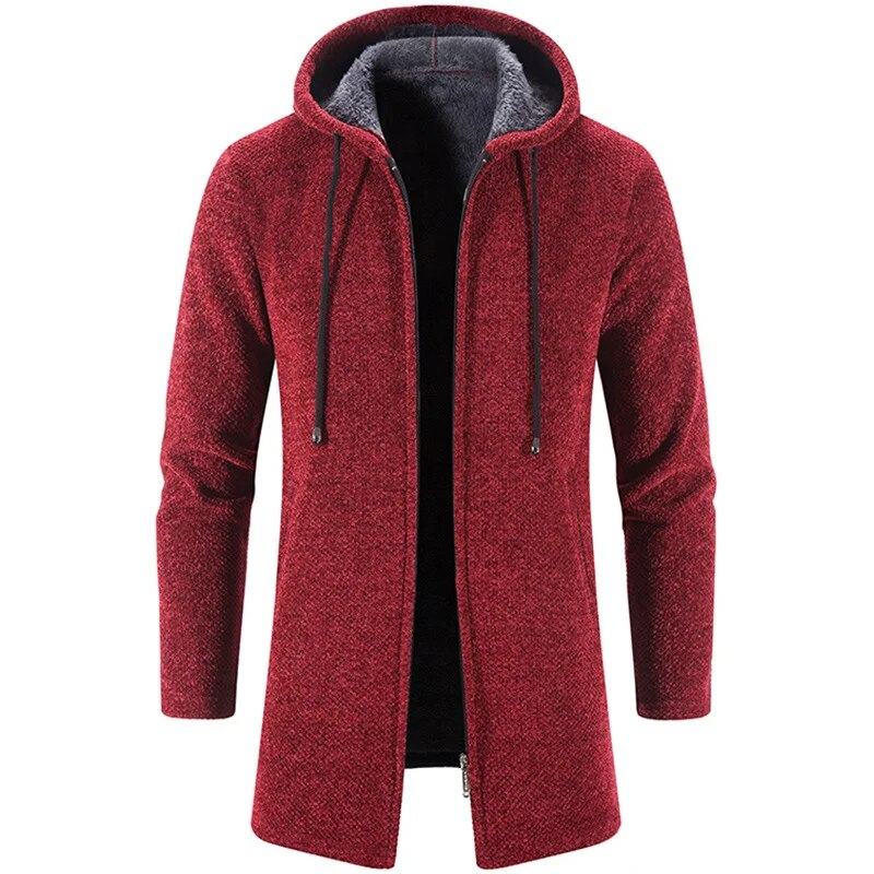 Street Wave Longline Zip Hoodie For Men Soft Warm Comfort With Hood And Pockets Everyday