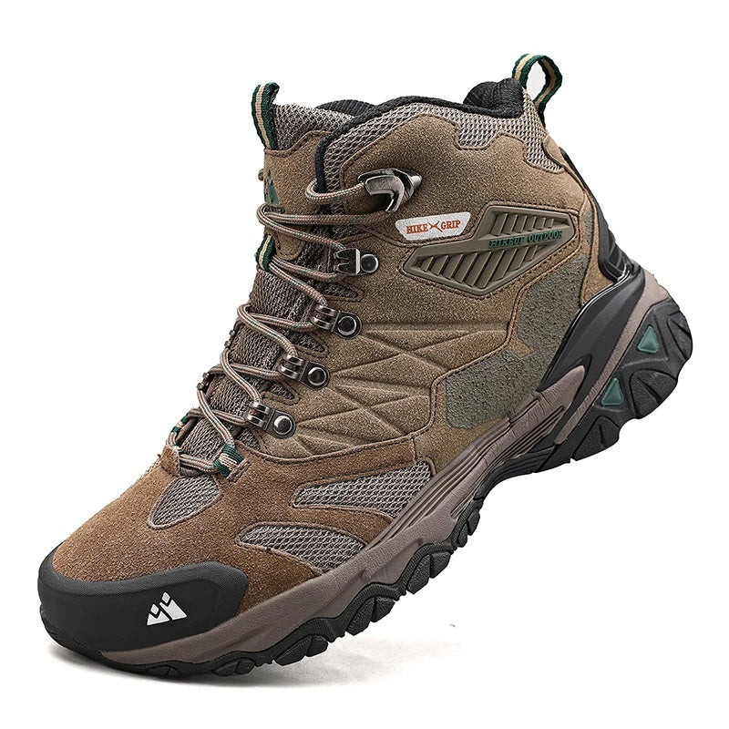 Decotic Hiking Boots High Shaft Ankle Support Waterproof Outdoor Shoes For Men Street-wave