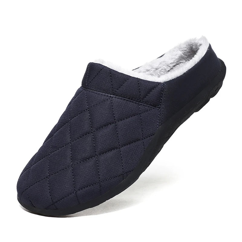 Street Wave Unisex Winter Slippers With Plush Cotton Lining For Comfort And All Day Warmth For Men And Women