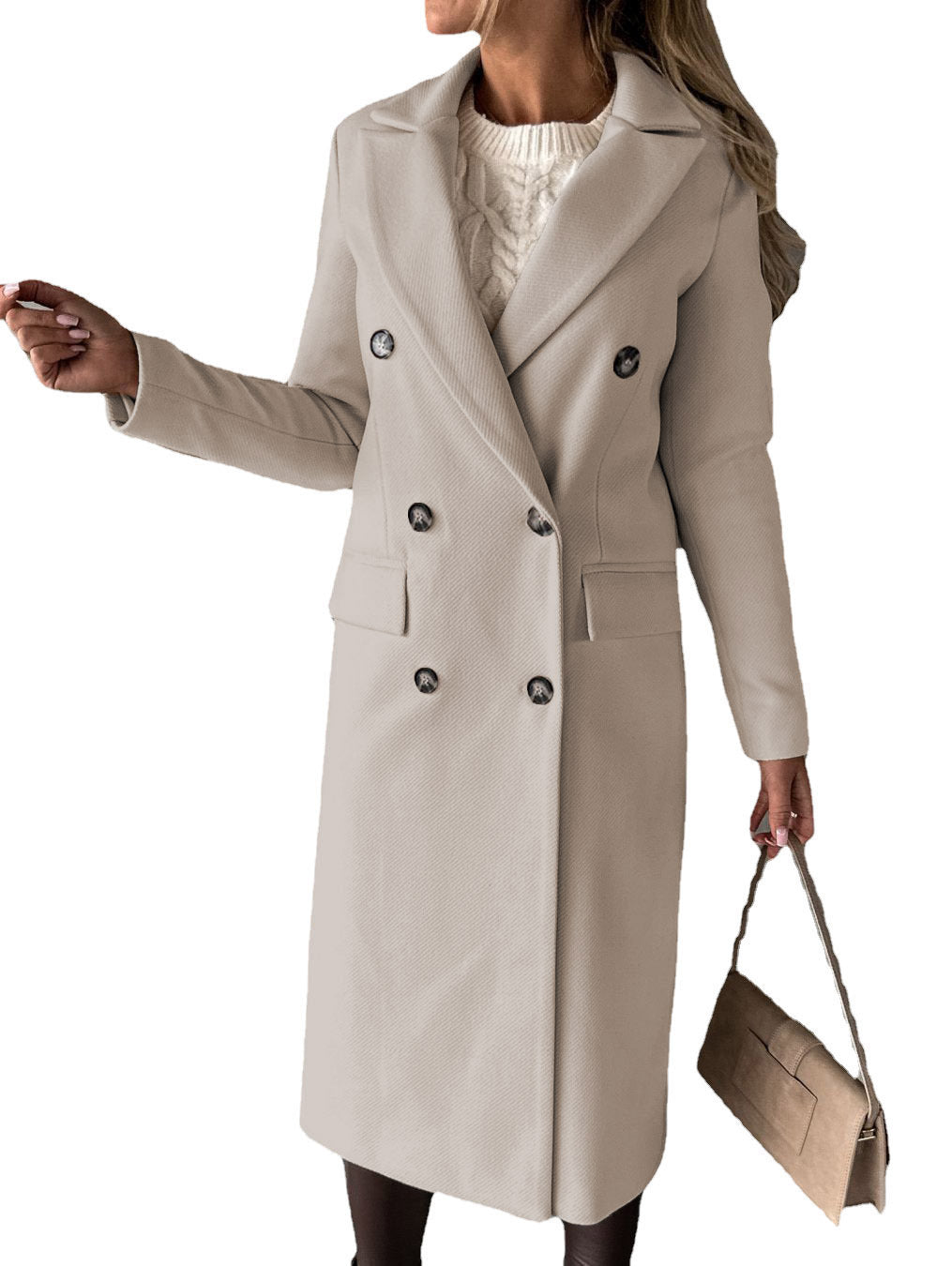 Street-wave Winter Trench Coat For Women Warmth And Comfort Chic Classic Outerwear