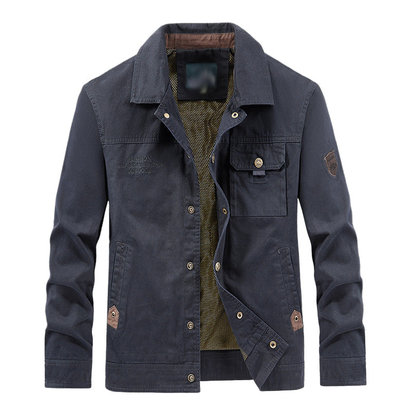 Street-Wave David Unisex Casual Work Jacket With Breathable Cotton Blend