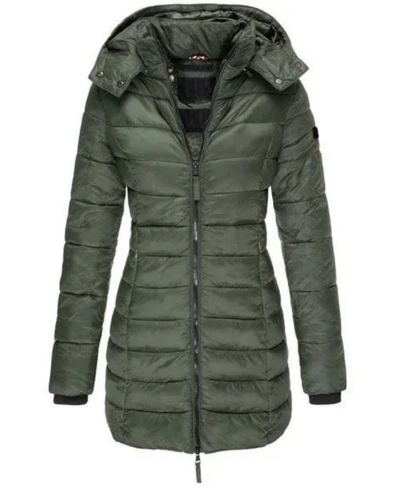Streetwave Hooded Puffer Jacket For Women Ultra Warm Insulated Coat With Cozy Fit