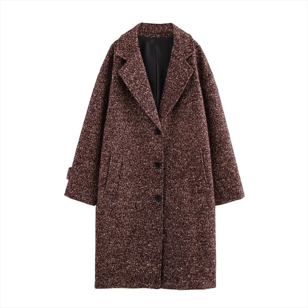 Street-Wave Wool Coat With Classic Silhouette For Professionals Timeless Warmth And Elegance