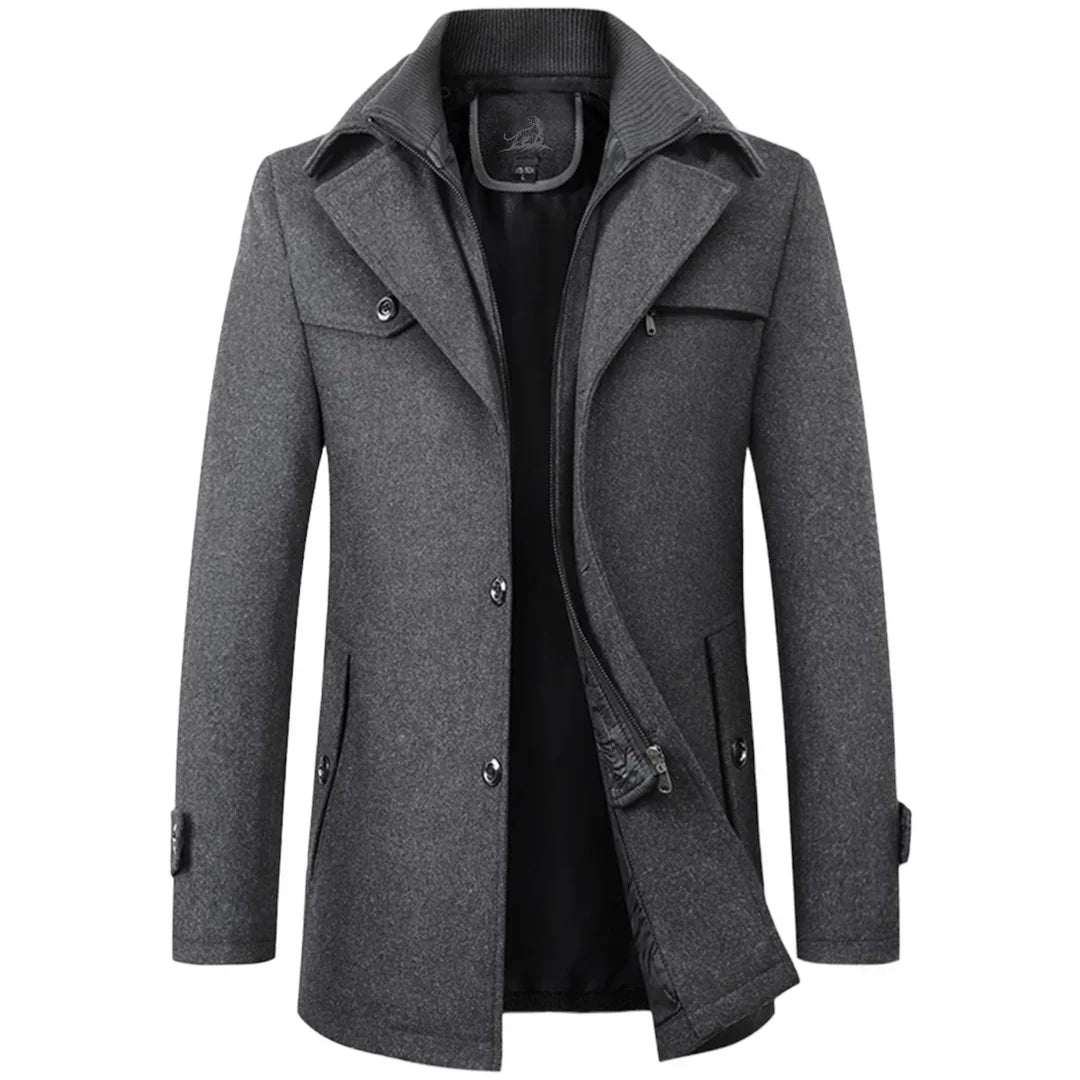 Street-wave Mens Casual Winter Jacket Insulated Warmth Modern Fit For Cold Weather Comfort