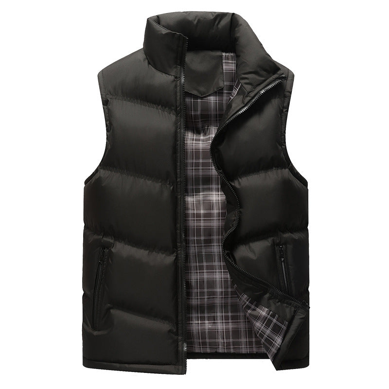 Street-Wave Unisex Functional Puffer Vest With Windproof High Collar For Outdoor Enthusiasts