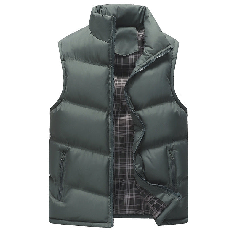 Street-Wave Unisex Functional Puffer Vest With Windproof High Collar For Outdoor Enthusiasts