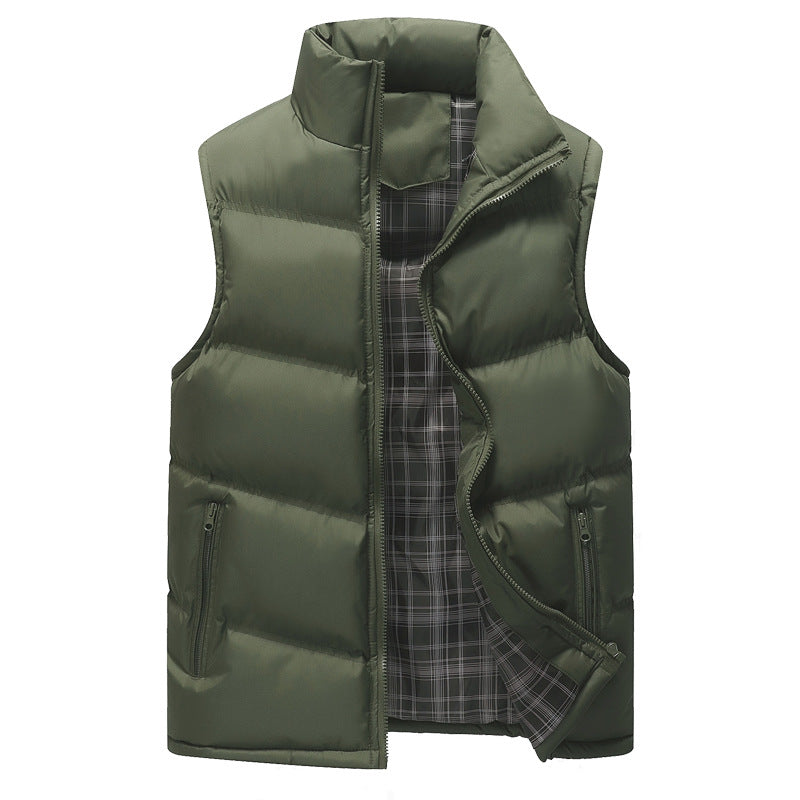 Street-Wave Unisex Functional Puffer Vest With Windproof High Collar For Outdoor Enthusiasts