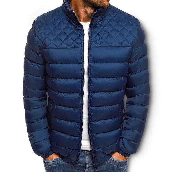 Street-Wave Winter Elegance Jacket For Men Ultra Warm Breathable Quilted Puffer Cozy