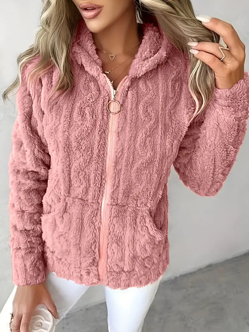 Street Wave Zip Hoodie Ultra Soft Fleece Cozy Everyday Wear For All Day Comfort Plus