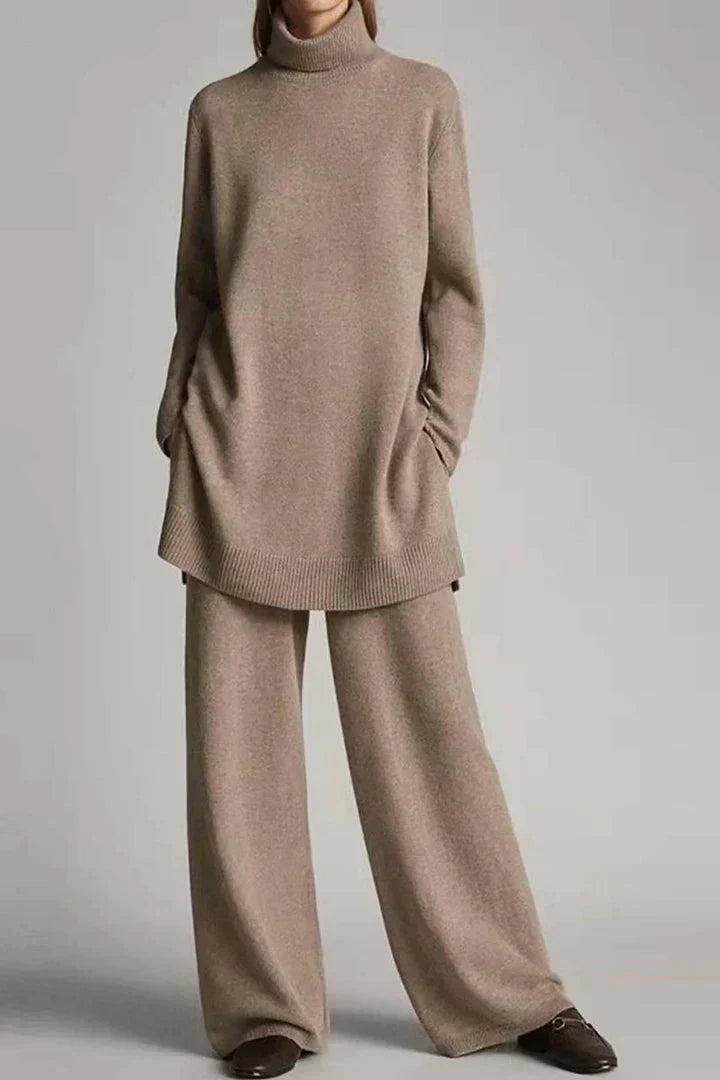 Street Wave Thermal Knit Set For Women Ultra Cozy Warmth Effortless Chic Winter Wear