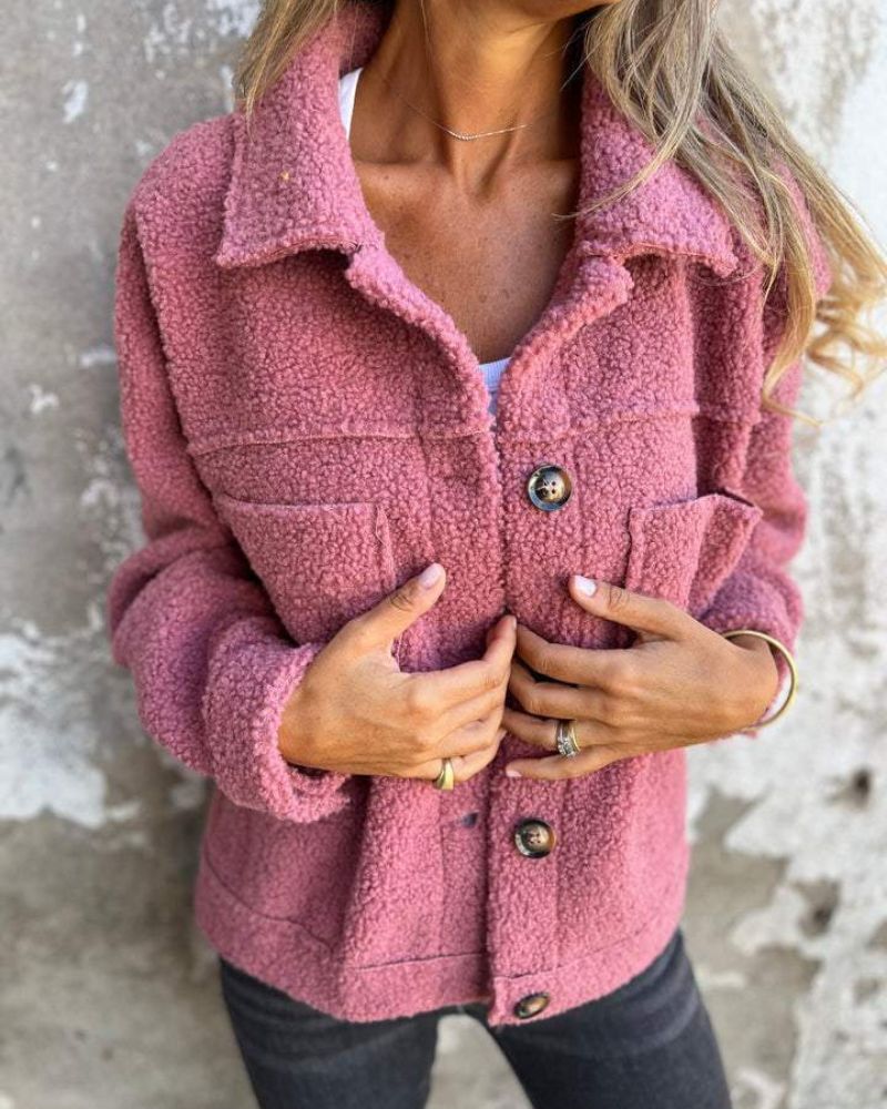 Street Wave Wool Reversible Coat For Women Warm Cozy Winter Outerwear Premium Quality