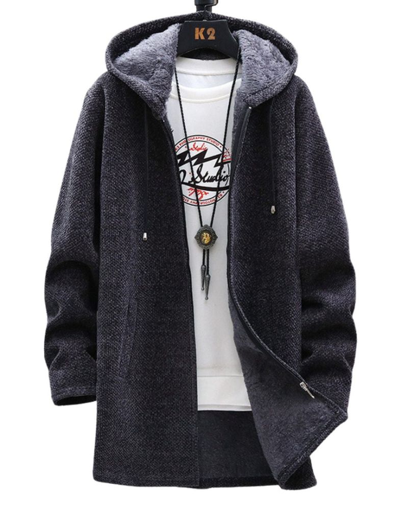 Street-Wave Women's Hooded Jacket Warm Cozy Fleece Zip Up Winter Outerwear For Women
