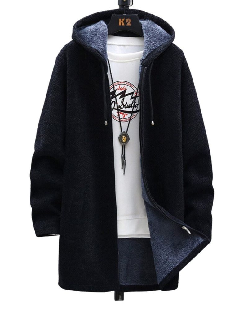 Street-Wave Women's Hooded Jacket Warm Cozy Fleece Zip Up Winter Outerwear For Women