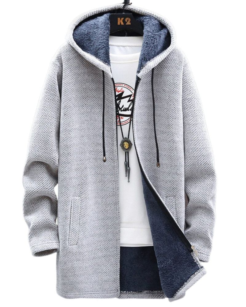Street-Wave Women's Hooded Jacket Warm Cozy Fleece Zip Up Winter Outerwear For Women