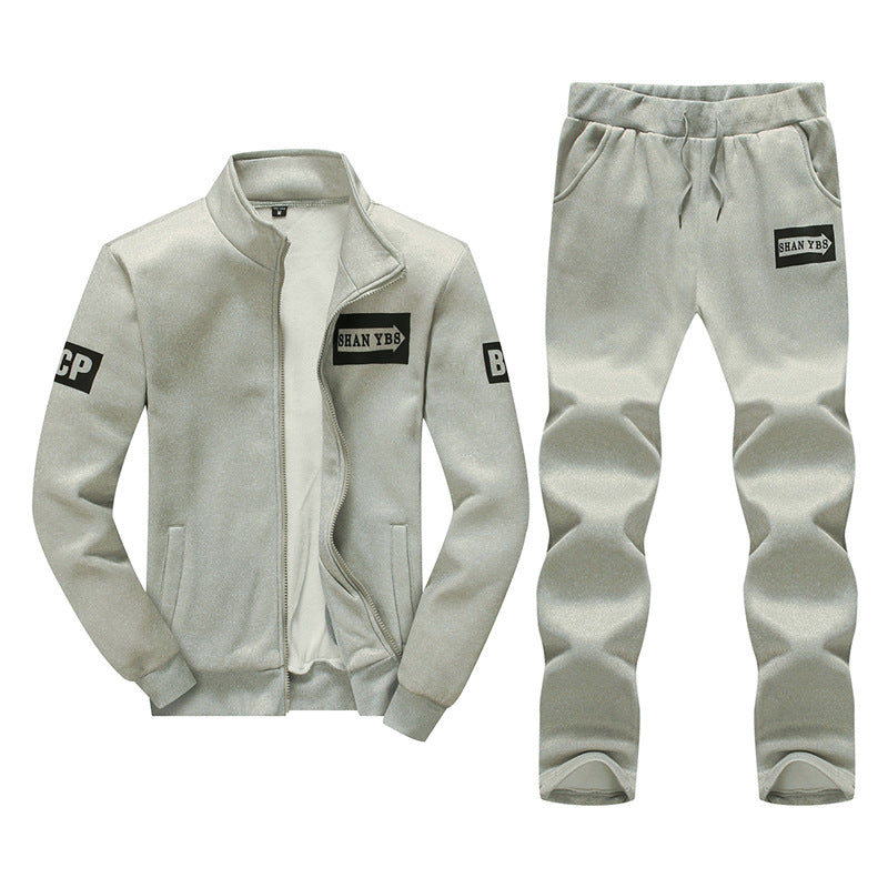 Street Wave Men's Zip Tracksuit Set With Side Pockets, Comfortable Athletic Wear For Training And Daily Wear