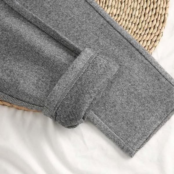 Mens Trousers Street-Wave Herringbone Pencil Fit For Office Professionals